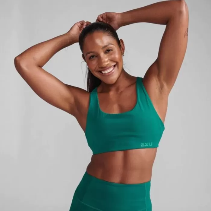 2XU Form Strappy Bra Verde Sale