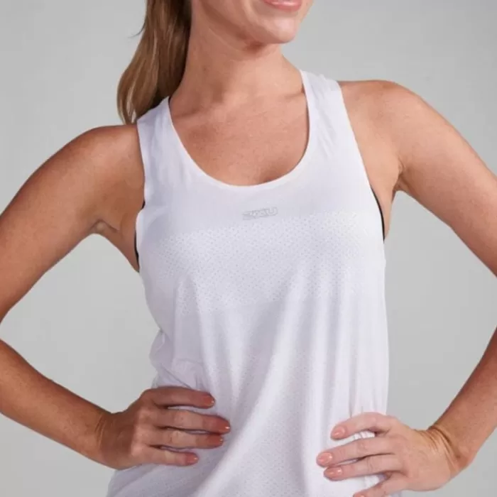 2XU Light Speed Tech Singlet Blanco Clearance