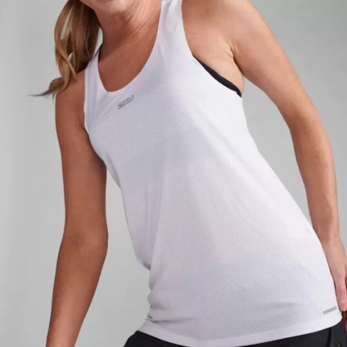 2XU Light Speed Tech Singlet Blanco Clearance