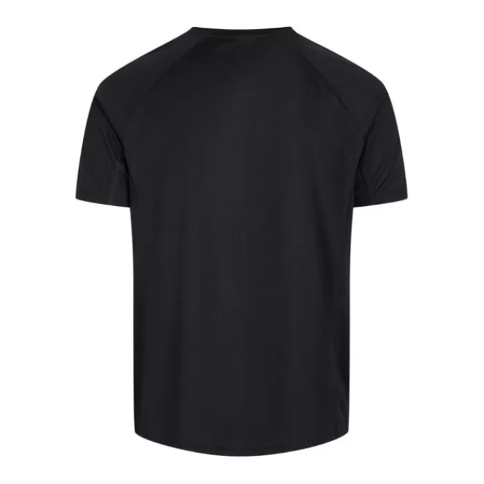 Zebdia Chest Print Sports SS Tee Negro Discount