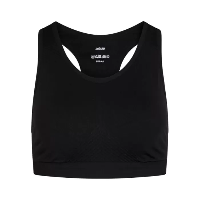 Zebdia Seamless Bra Negro Store