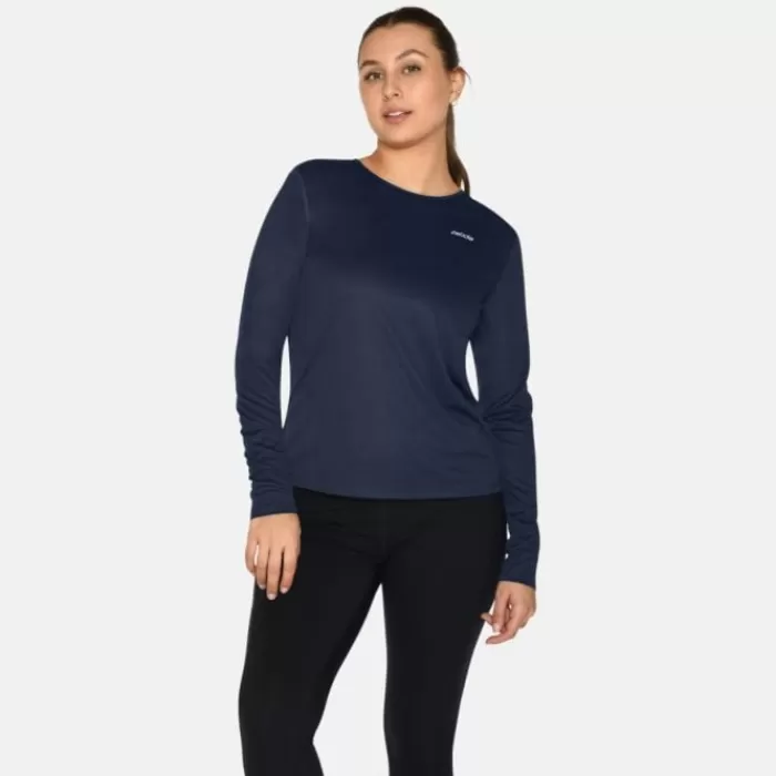 Zebdia Sports LS Tee Azul Flash Sale